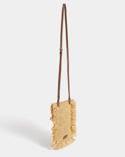 Anya Hindmarch Phone Pouch in Raffia