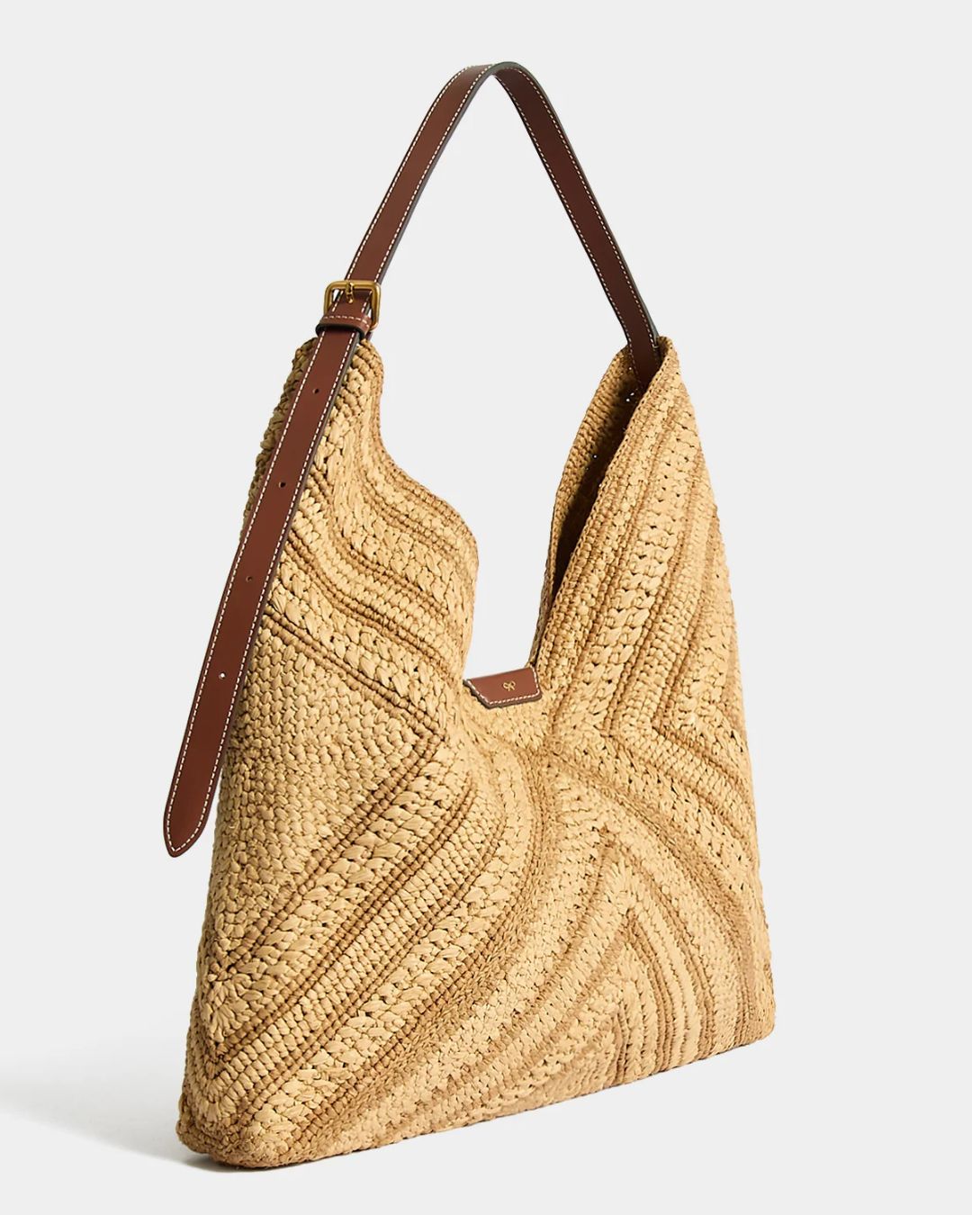 Anya Hindmarch Raffia Bow Shoulder - Natural