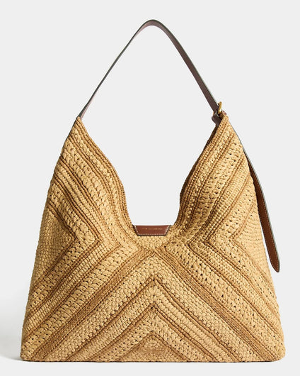 Anya Hindmarch Raffia Bow Shoulder - Natural