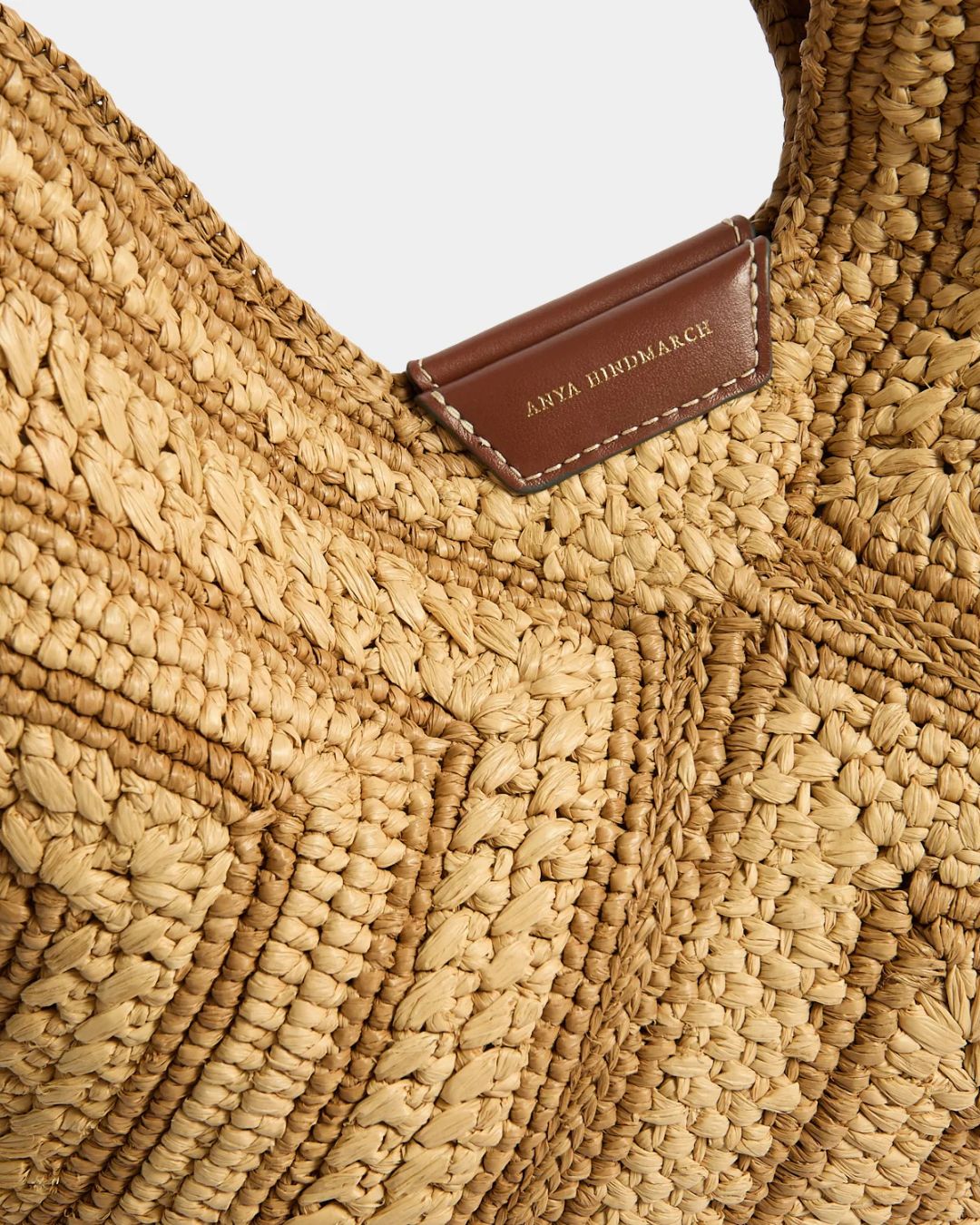 Anya Hindmarch Raffia Bow Shoulder - Natural