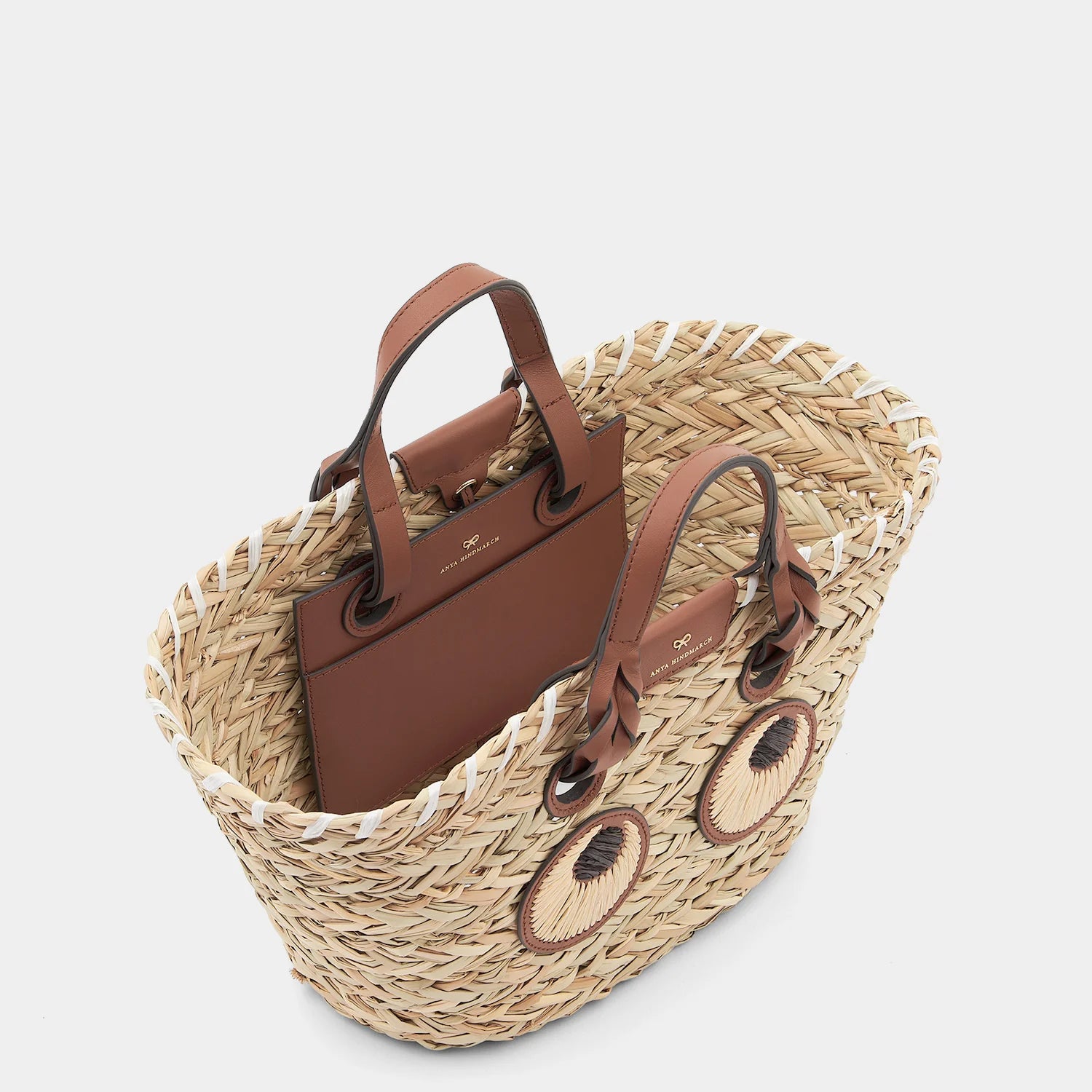 Anya Hindmarch Small Basket Paper Eyes