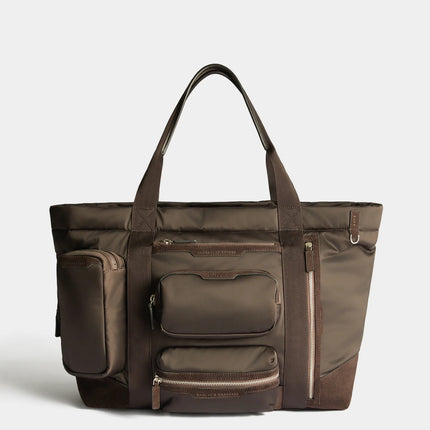 Anya Hindmarch Travel Tote Recycled Padded Satin - Chocolate