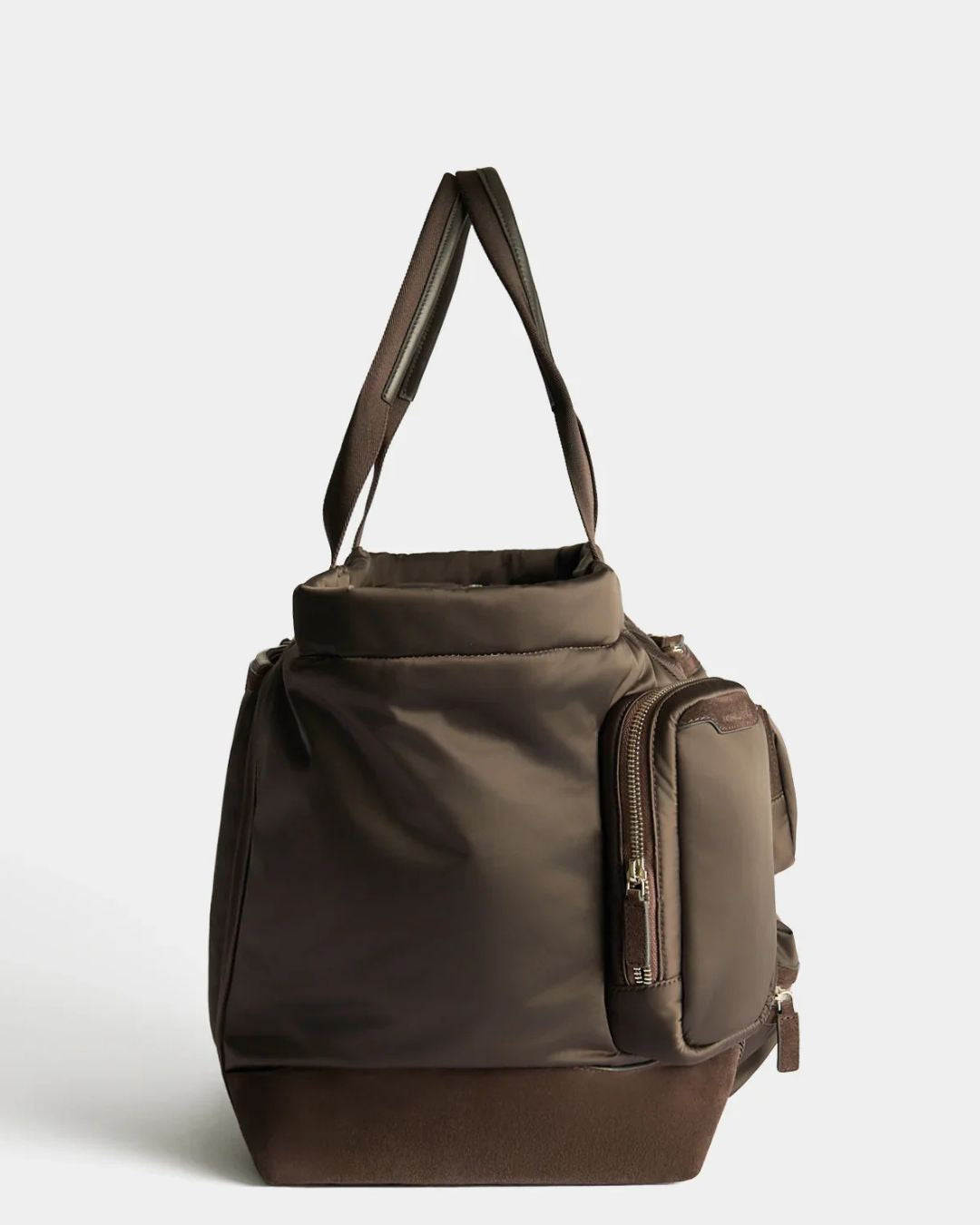 Anya Hindmarch Travel Tote Recycled Padded Satin - Chocolate