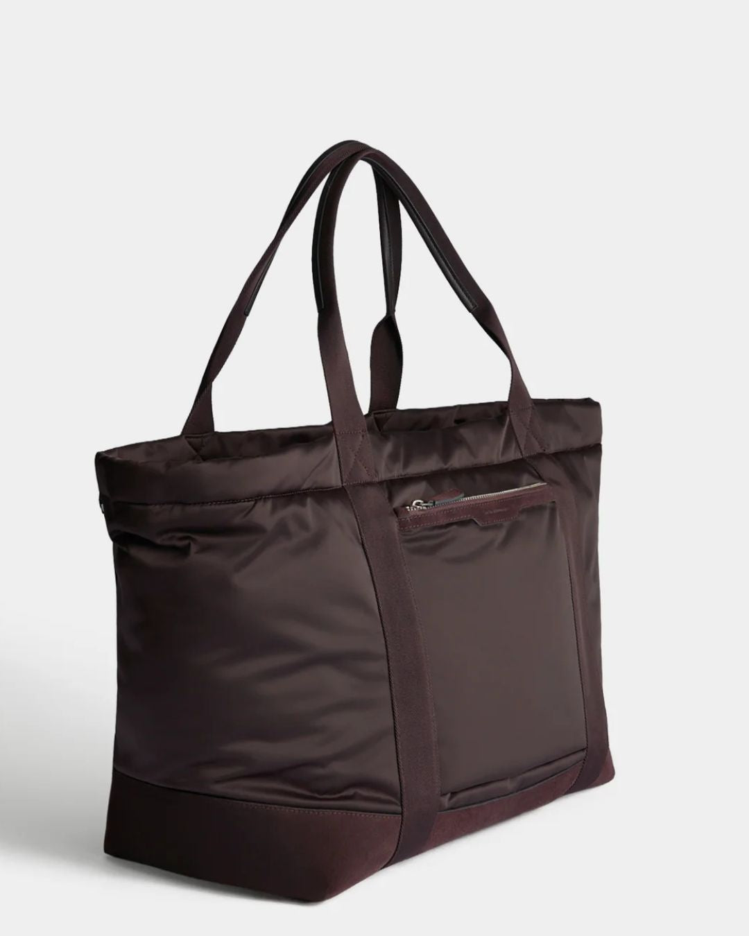 Anya Hindmarch Travel Tote Recycled Padded Satin - Chocolate