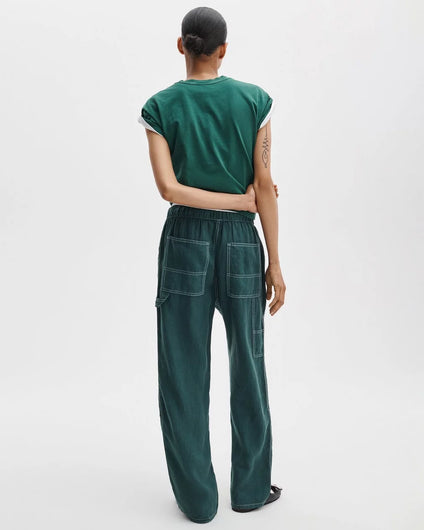 Rag & Bone Atlas Linen Pant - Forest
