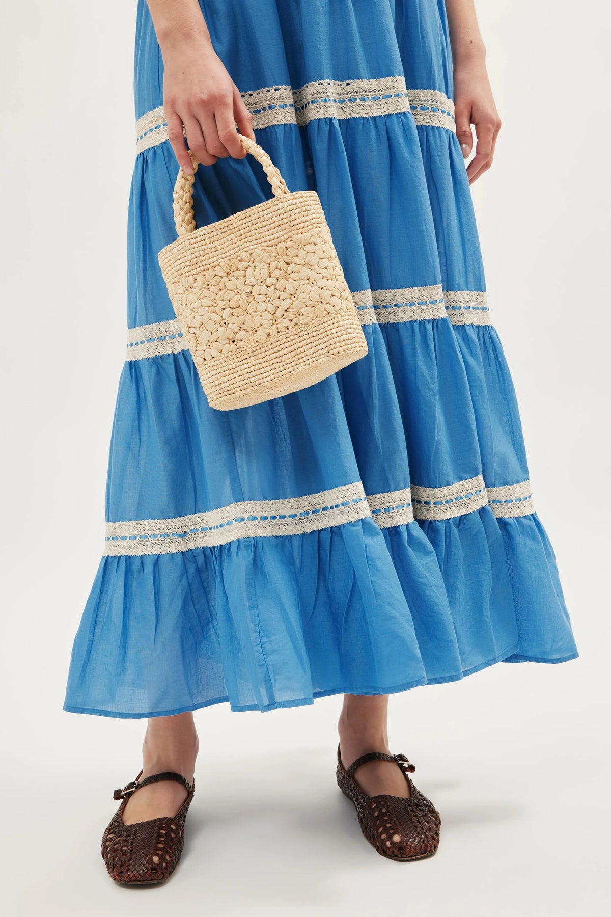 RIXO Aubrie Dress in Blue