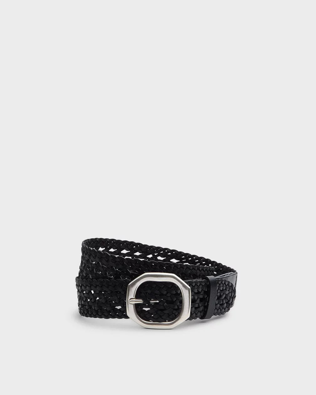 Rag & Bone Audrey Woven Belt - Black
