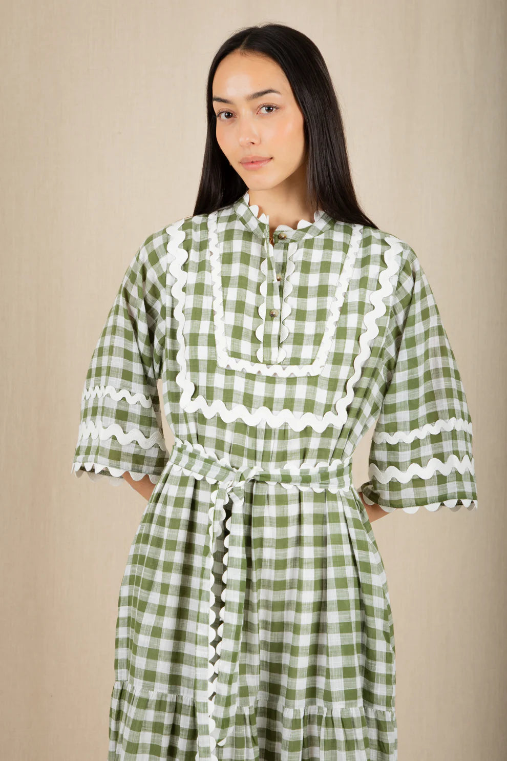 BONTE Fleurie Dress in Aloe