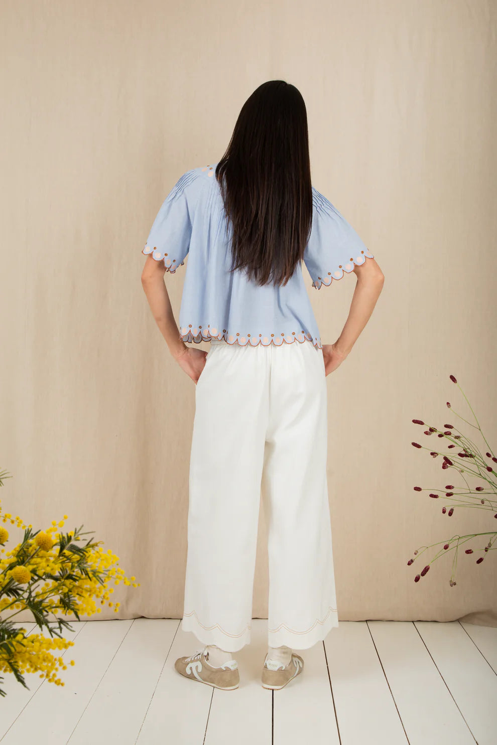 BONTE Flora Top in Blue