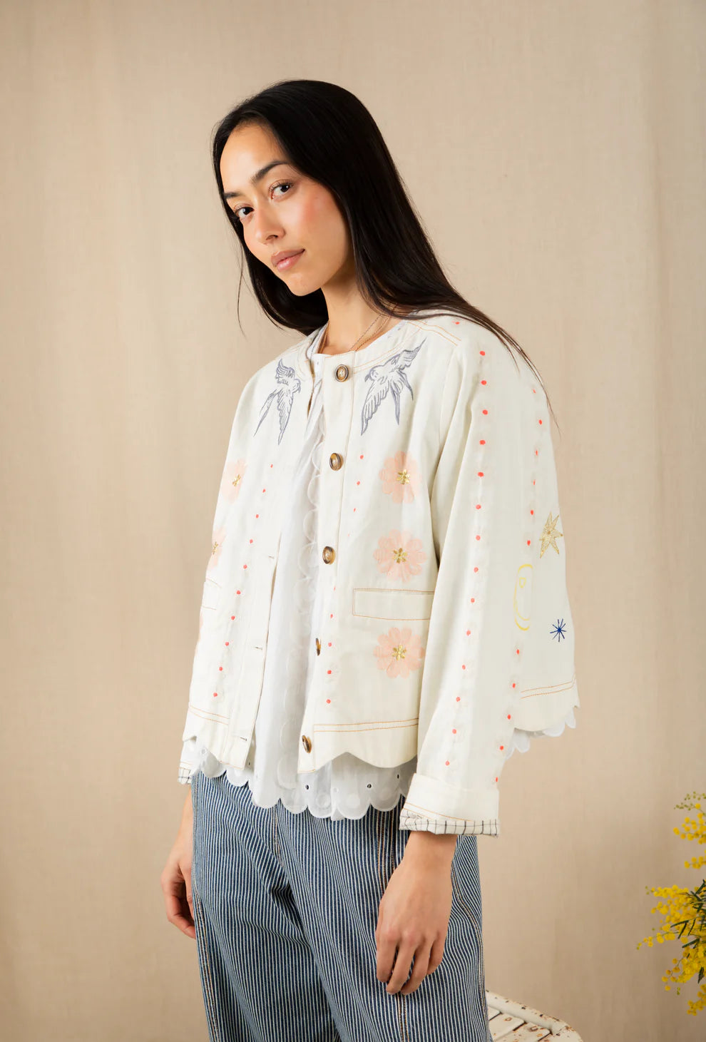 BONTE Rosie Jacket in Ecru Multi
