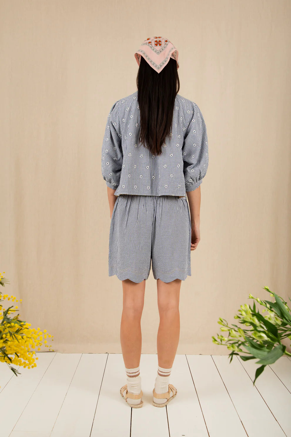 BONTE Vida Reversible Jacket in Navy & Lemon Zest