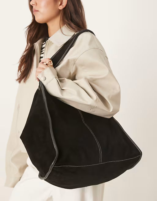 Becksondergaard Suede Laurel Bag in Black