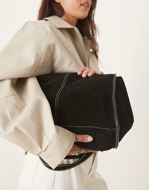 Becksondergaard Suede Laurel Bag in Black