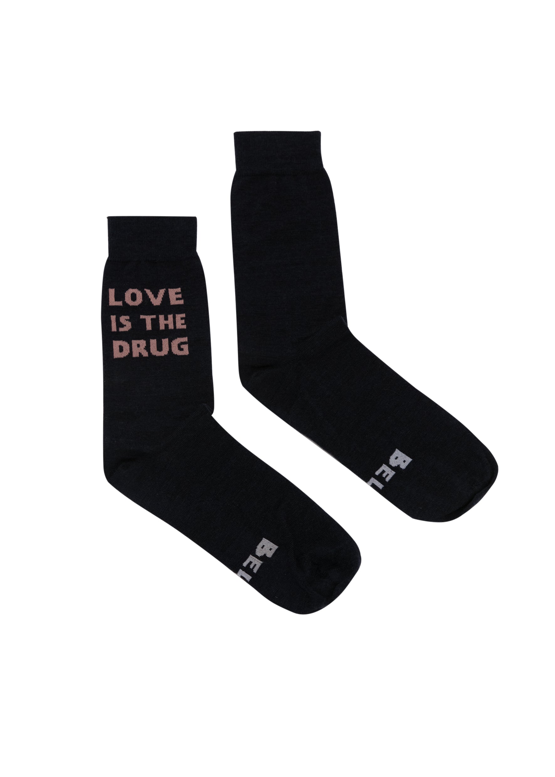 Bella Freud Love is the Drug Socks in Navy