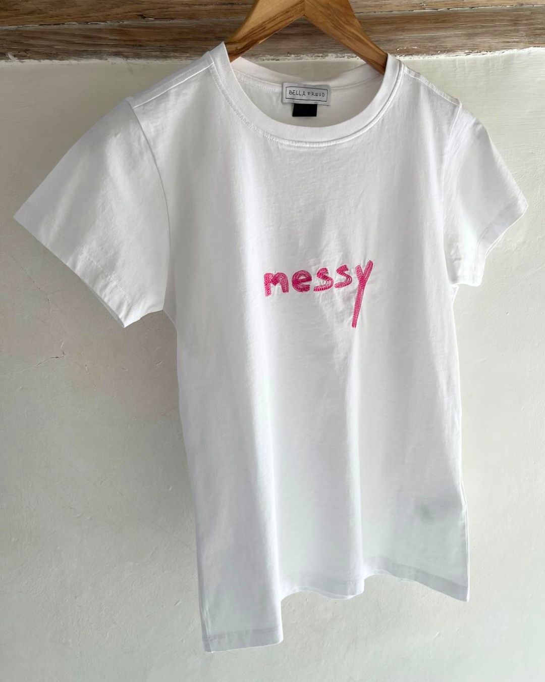 Bella Freud Messy Classic Tee - White