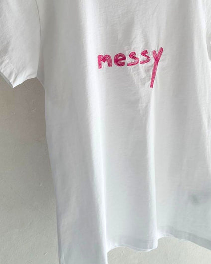 Bella Freud Messy Classic Tee - White