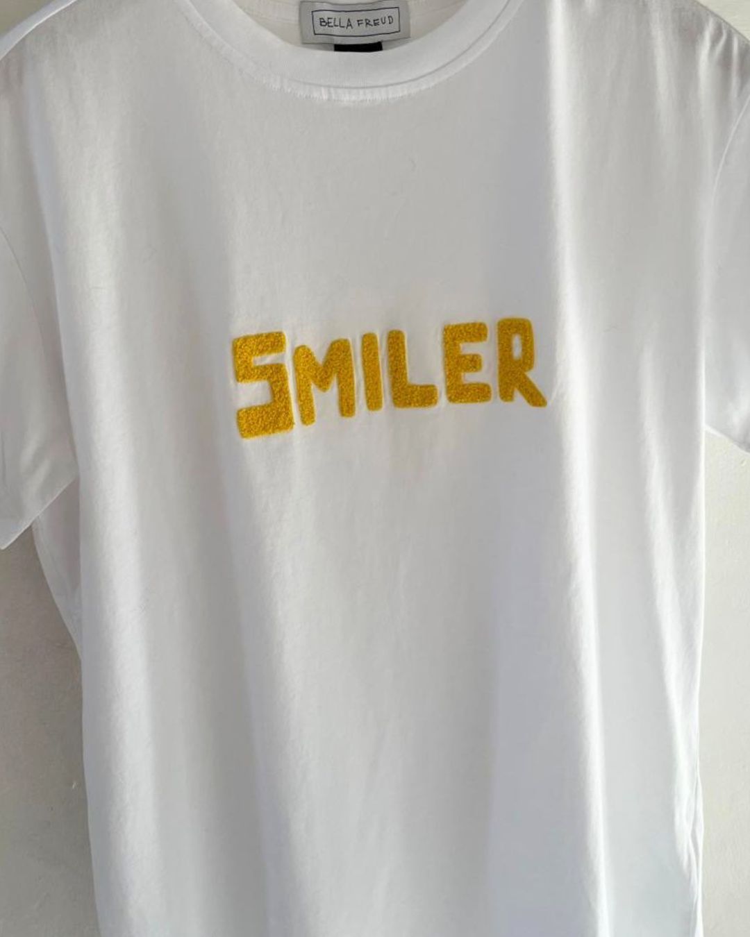 Bella Freud Smiler Unisex Tee  - White