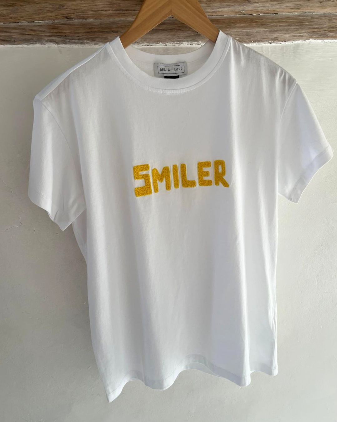 Bella Freud Smiler Unisex Tee  - White