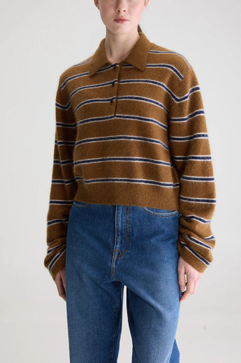 Bellerose Dussy Stripe Knit - Rust