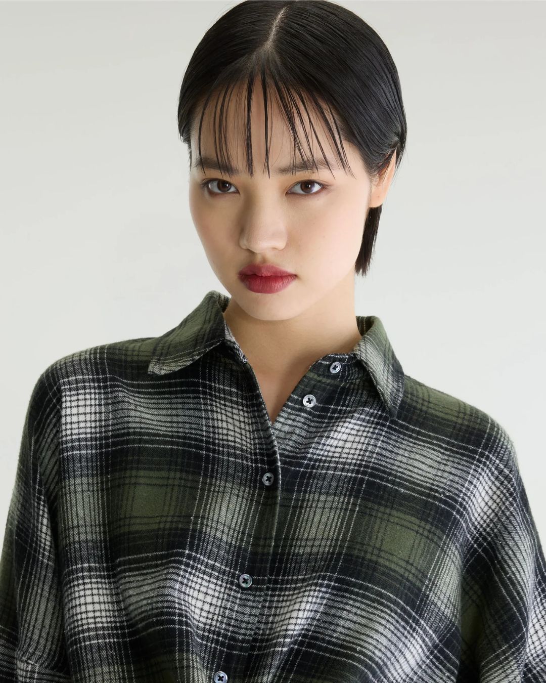 Bellerose Candice Check Wrap Shirt - Green