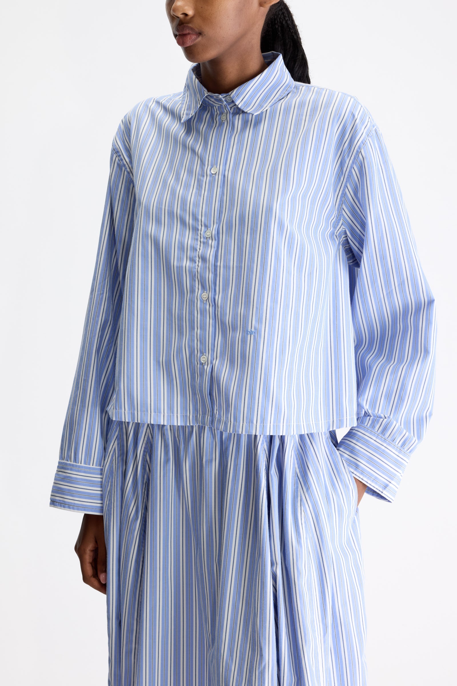Bellerose Capri Shirt in Blue Stripe
