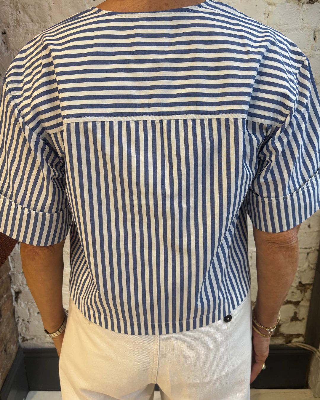 Bellerose Chalk Top in Stripe Blue
