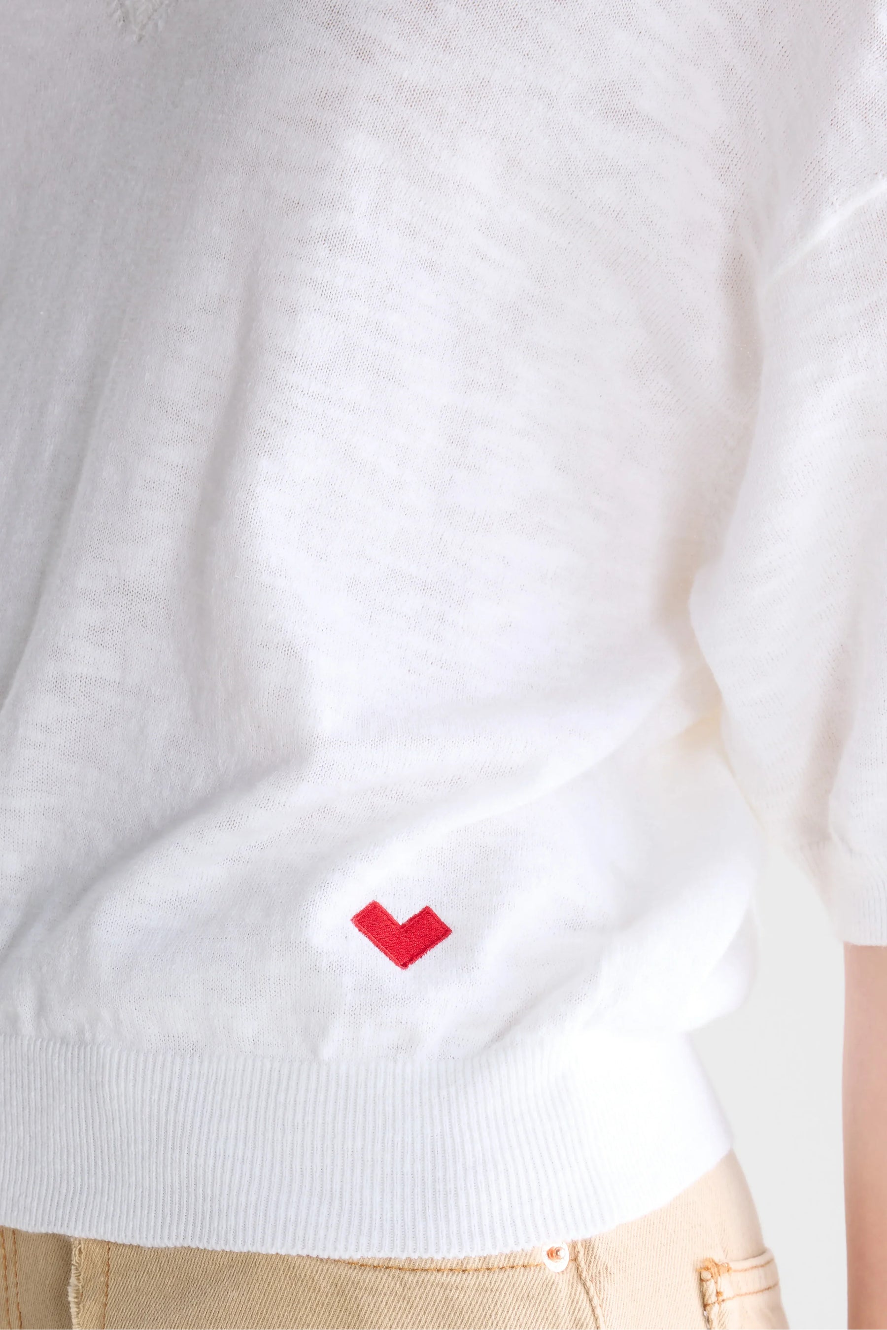 Bellerose Dadif Cotton Linen Top in White