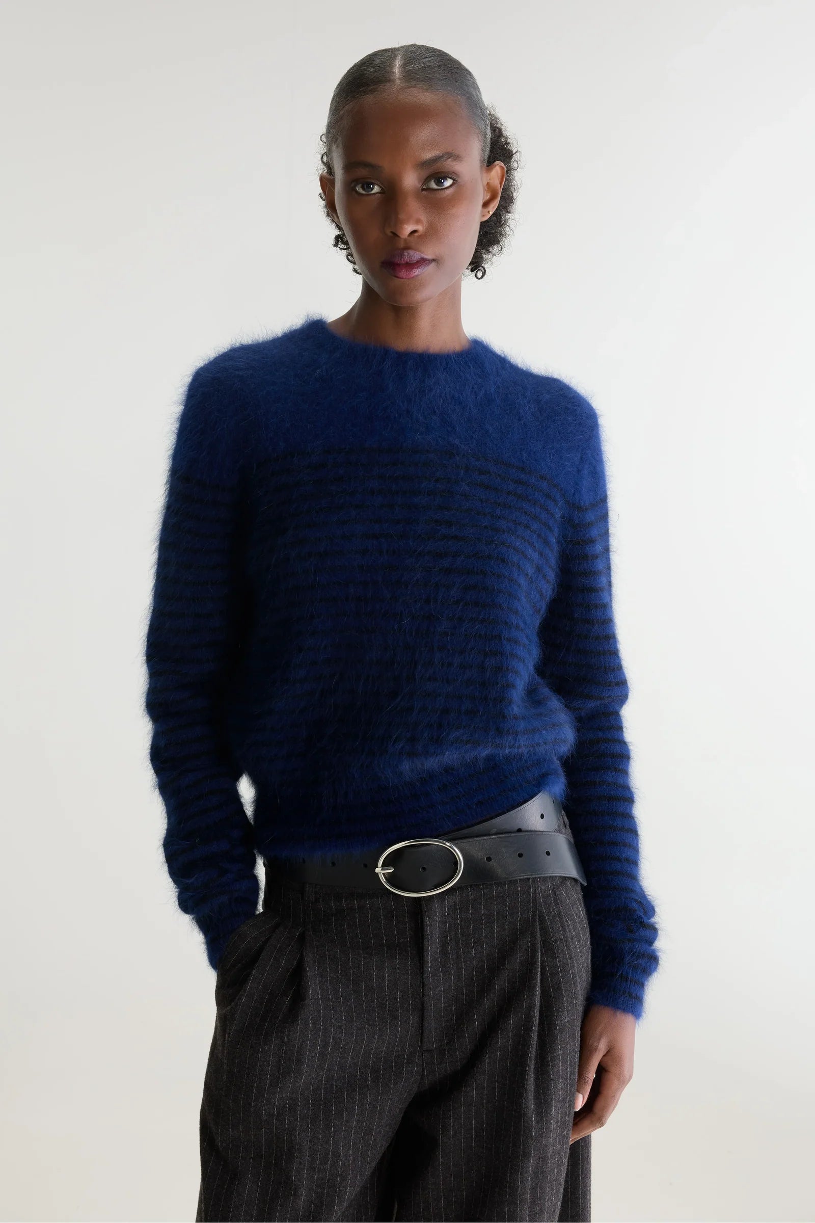 Bellerose Datir Stripe Knit - Blue, Black