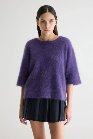 Bellerose Dime Knit Tee in Grape