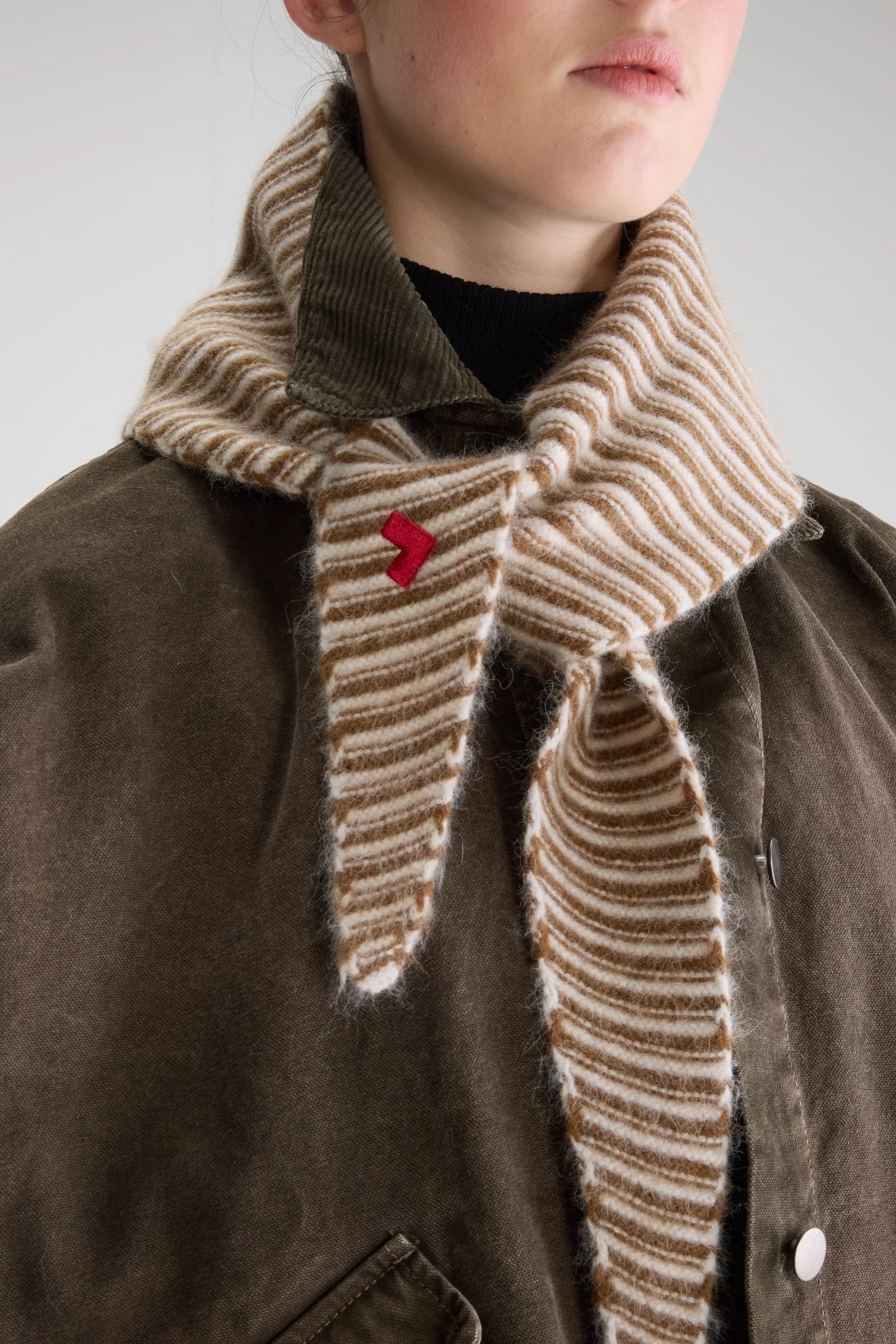 Bellerose Dusol Stripe Scarf - Brown