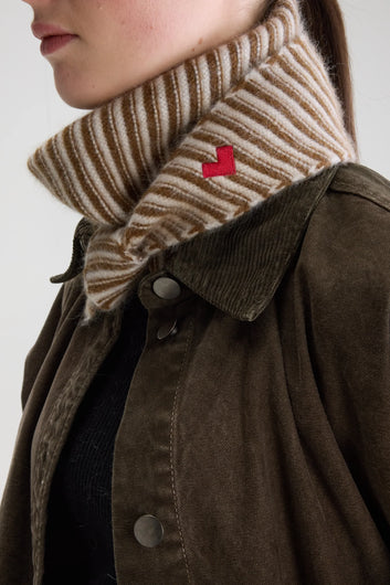 Bellerose Dusol Stripe Scarf - Brown