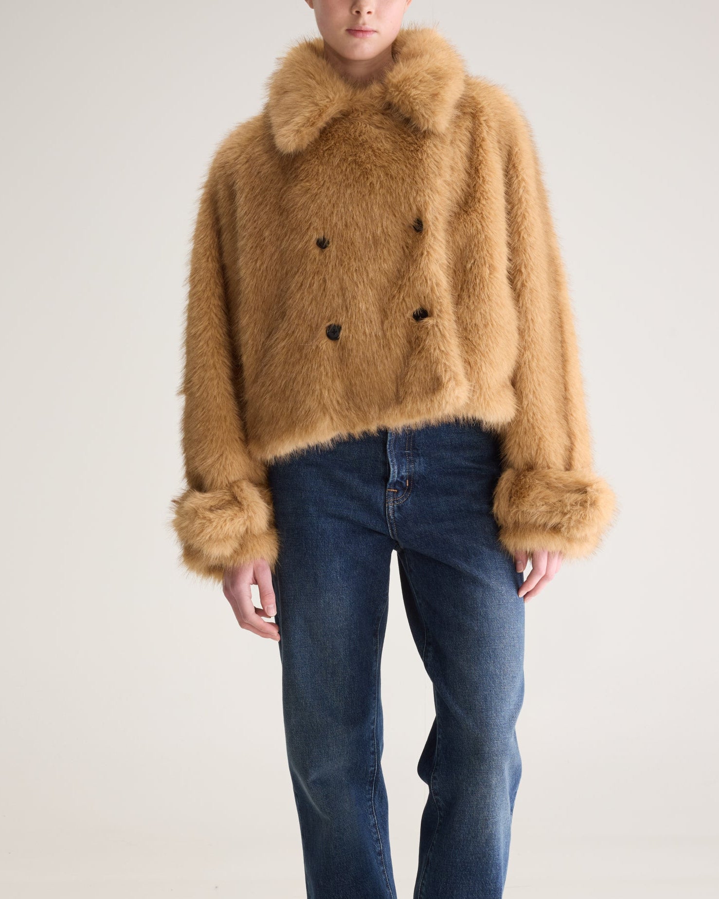 Bellerose Elordi Faux Fur Jacket - Ambre