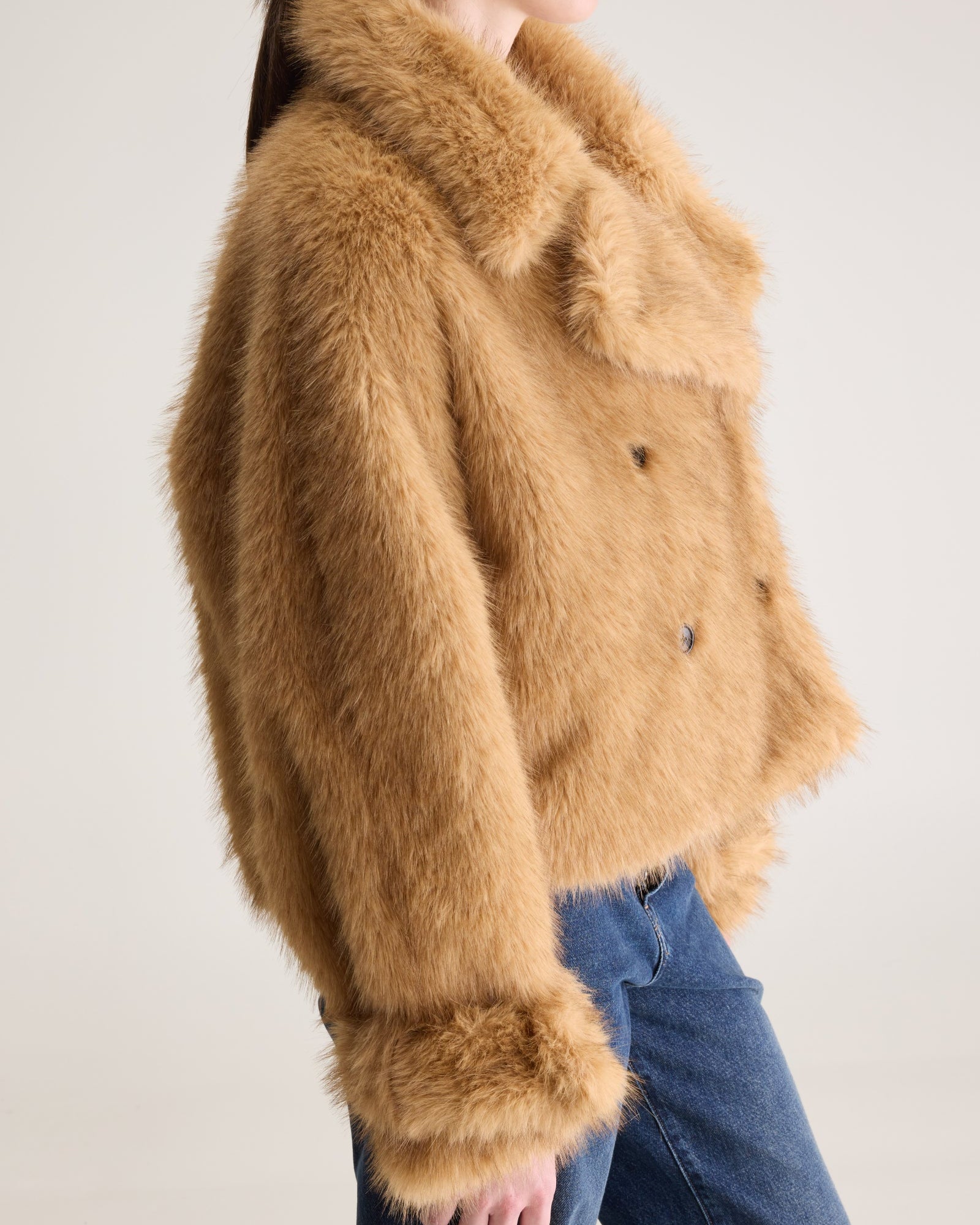 Bellerose Elordi Faux Fur Jacket - Ambre