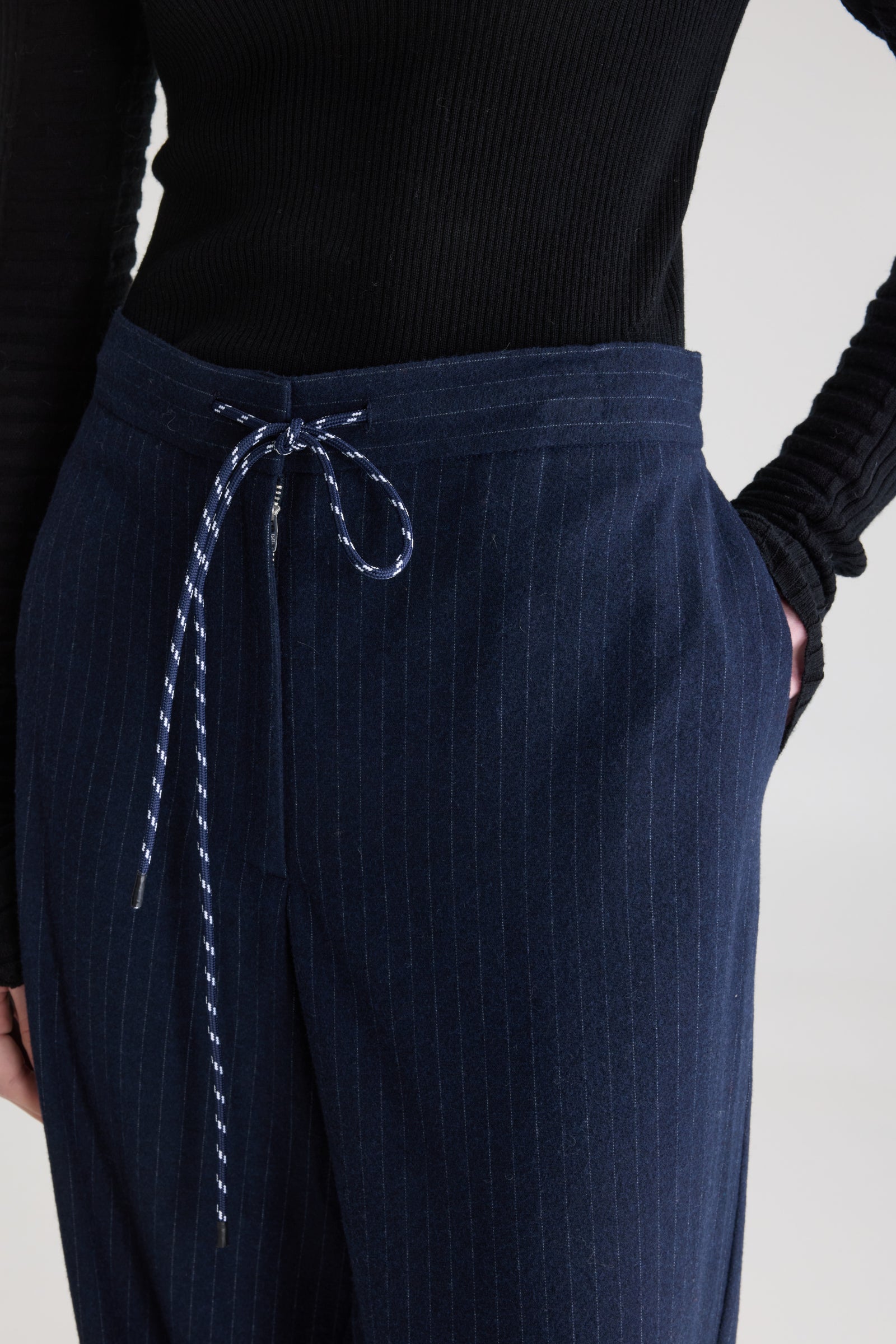 Bellerose Solene Tie Trouser - Navy