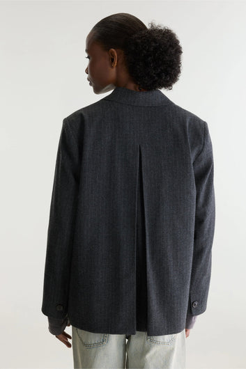 Bellerose Valenti Pinstripe Blazer - Charcoal
