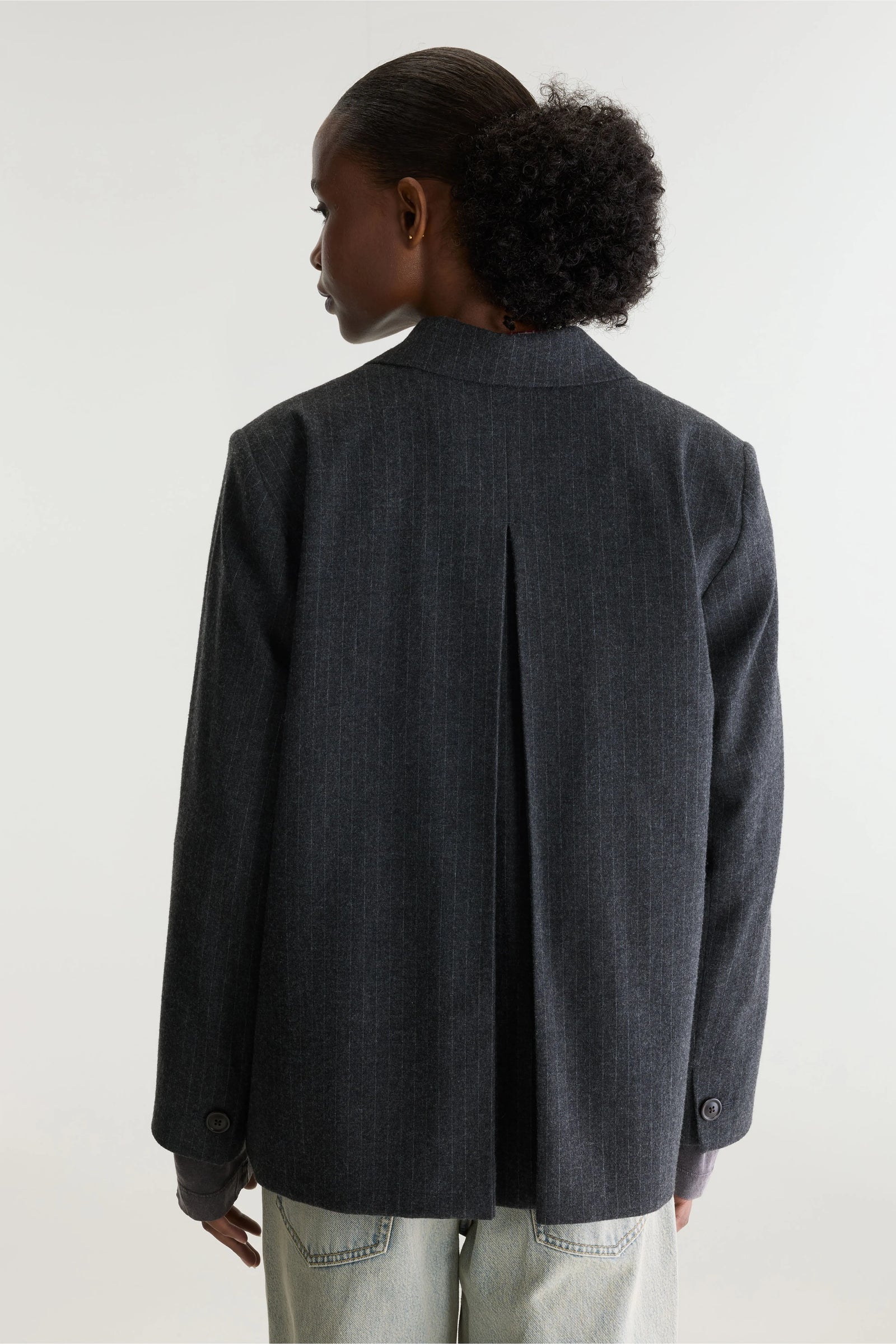 Bellerose Valenti Pinstripe Blazer - Charcoal