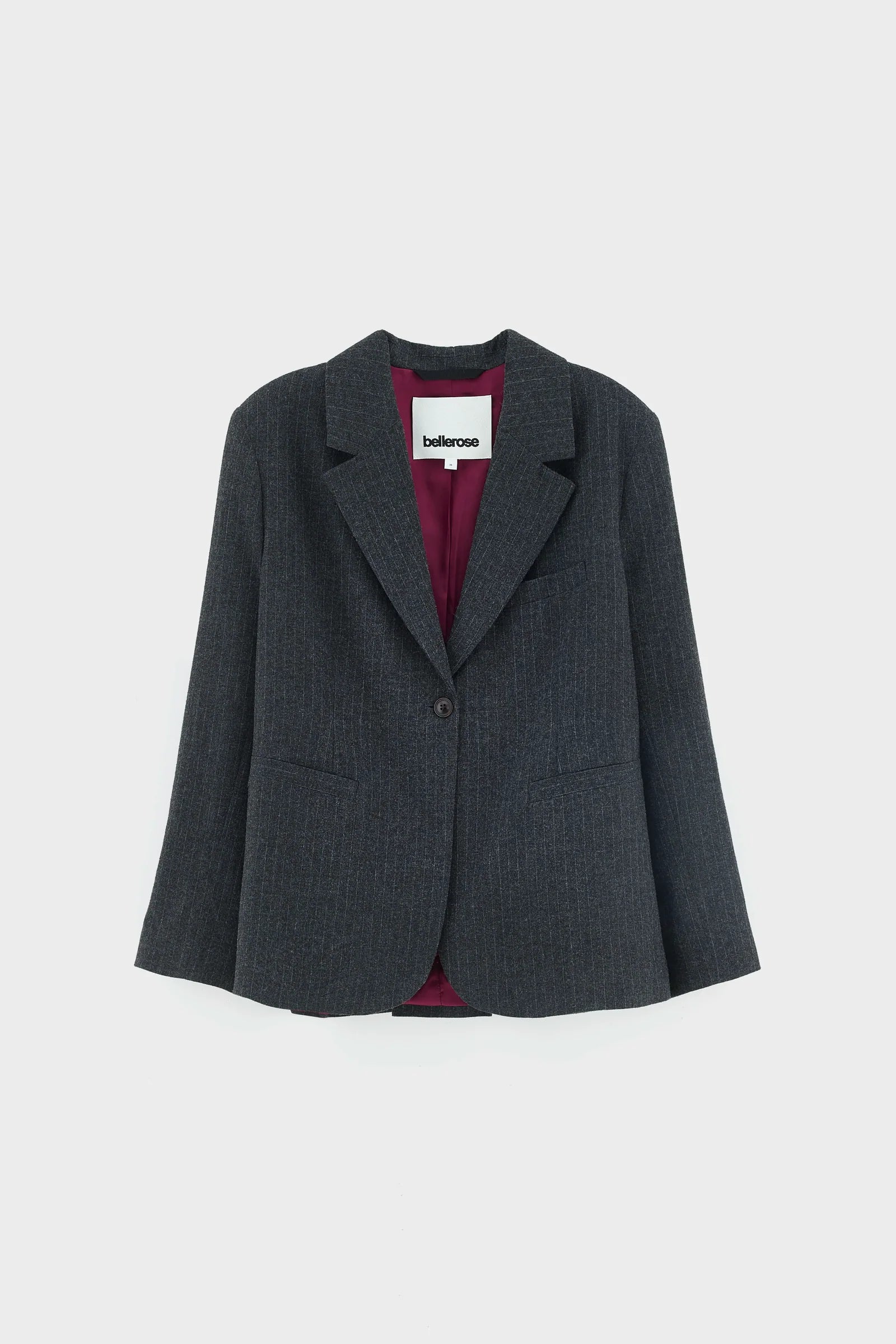 Bellerose Valenti Pinstripe Blazer - Charcoal