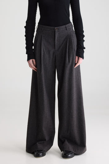 Bellerose Volkert Pinstripe Trouser - Charcoal