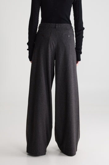 Bellerose Volkert Pinstripe Trouser - Charcoal
