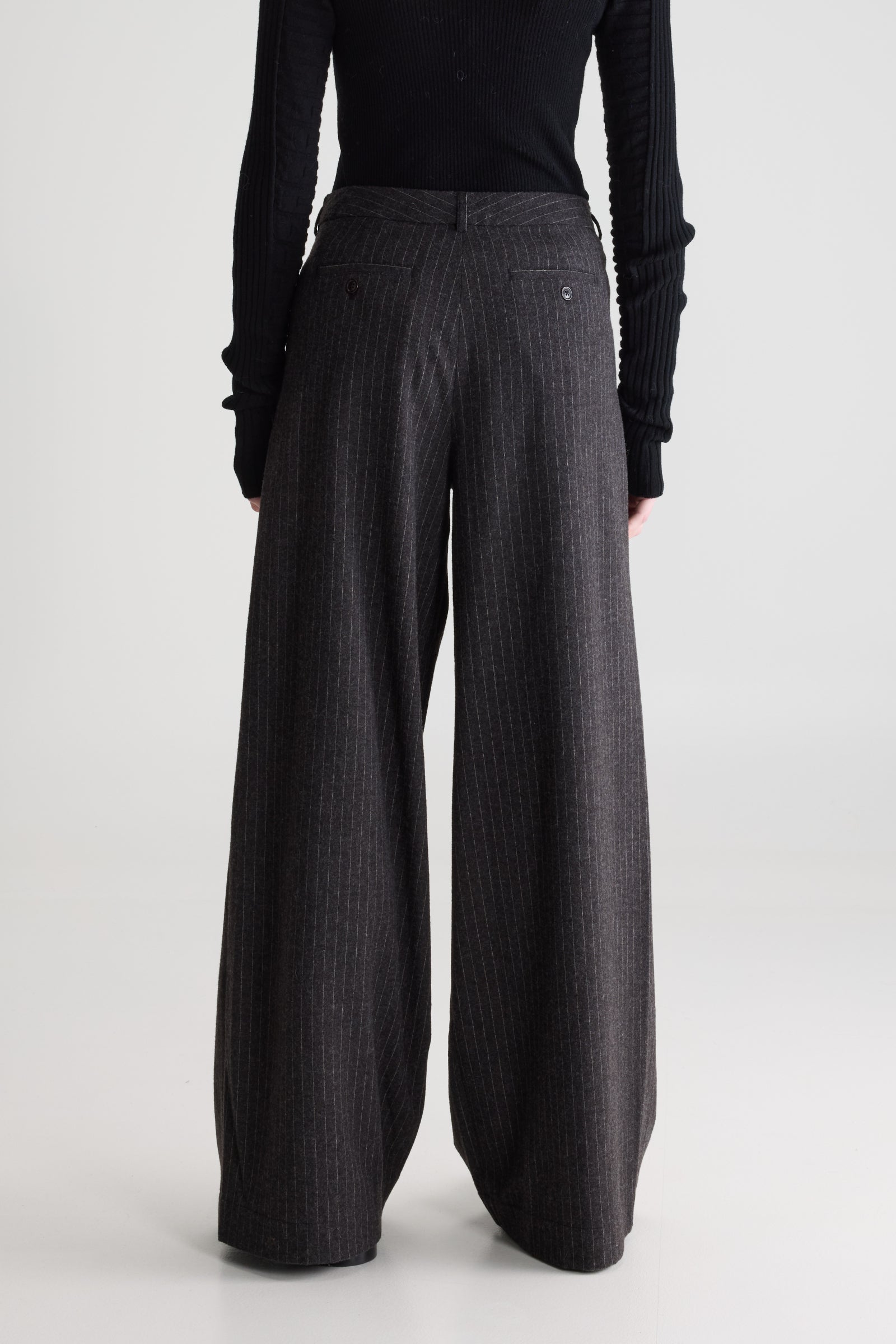 Bellerose Volkert Pinstripe Trouser - Charcoal