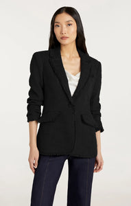 You added <b><u>Cinq à Sept Khloe Boucle Blazer in Black</u></b> to your cart.