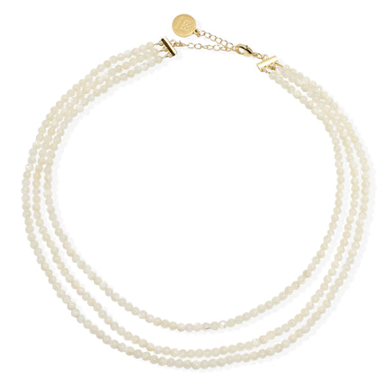 By Alona Halo Necklace - Mother Of Pearl