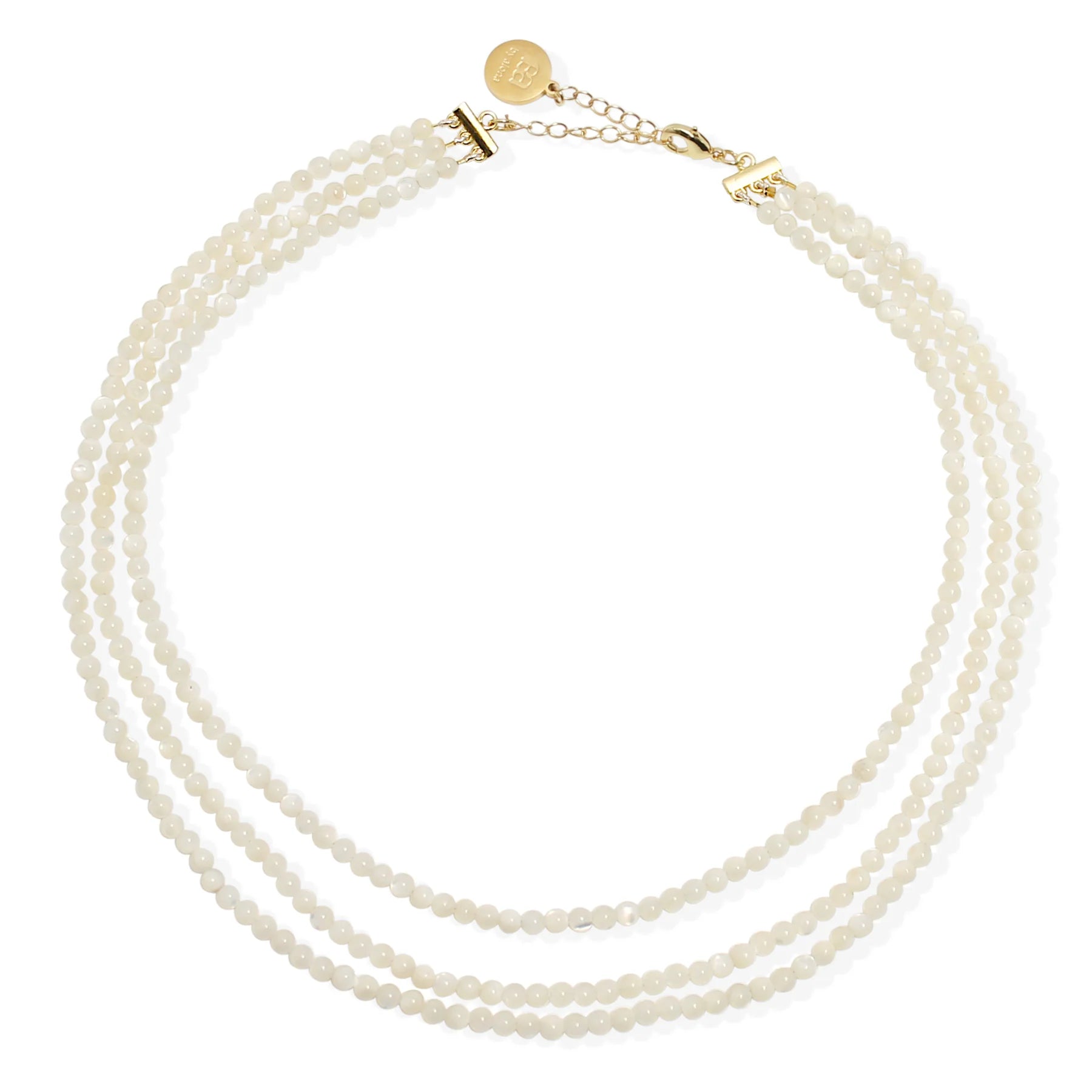 By Alona Halo Necklace - Mother Of Pearl