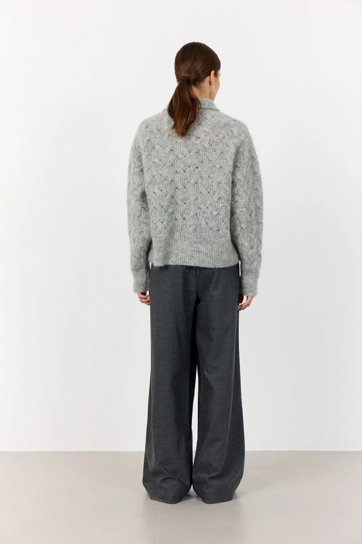 Levete Room Niva Cable Knit in Grey