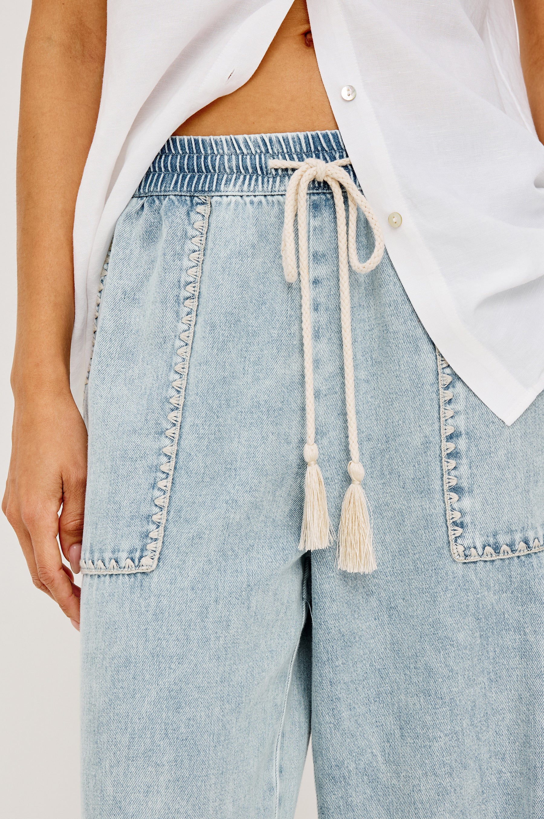 Rails Campo Trousers - Bleached Indigo Blanket