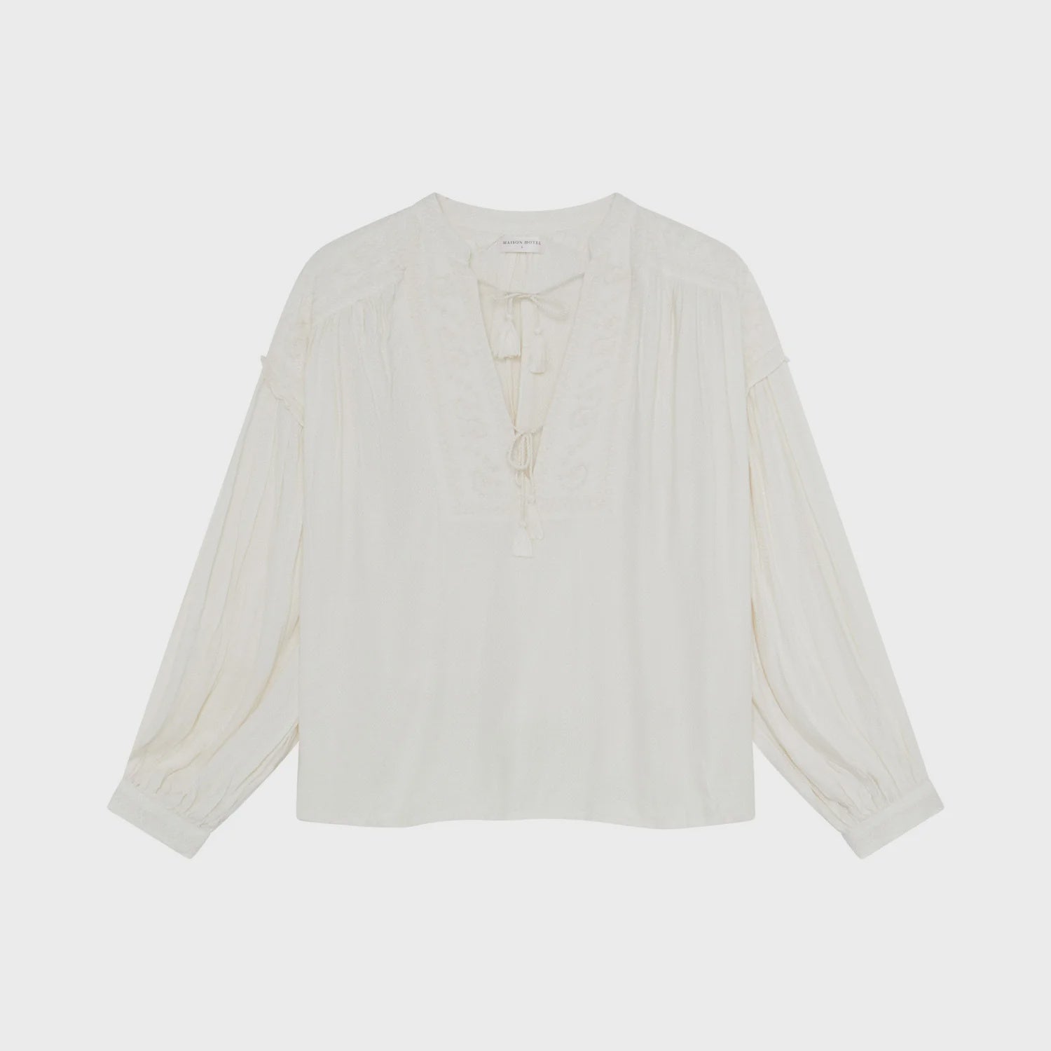 Maison Hotel Vega Blouse in Soft Ecru