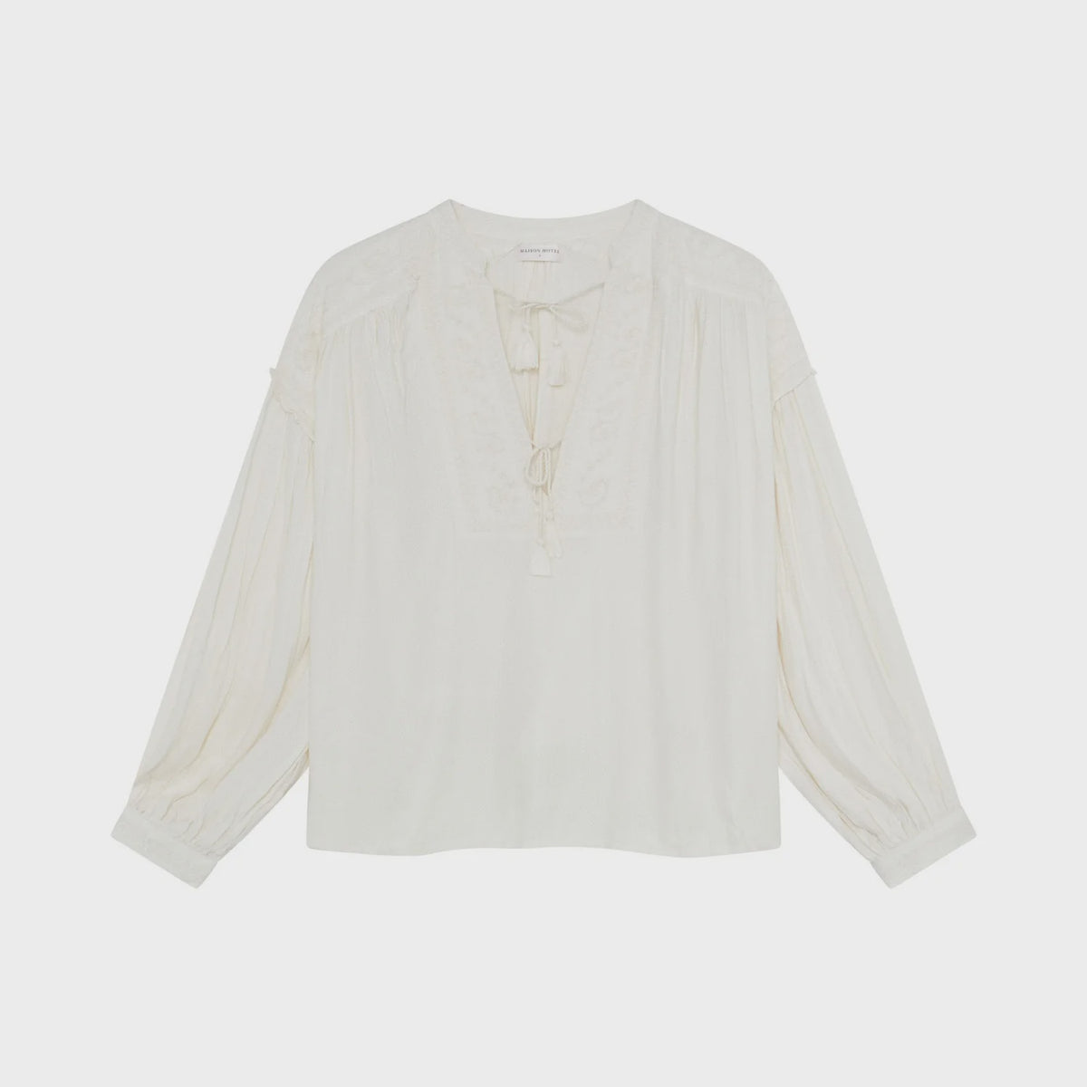 Maison Hotel Vega Blouse in Soft Ecru