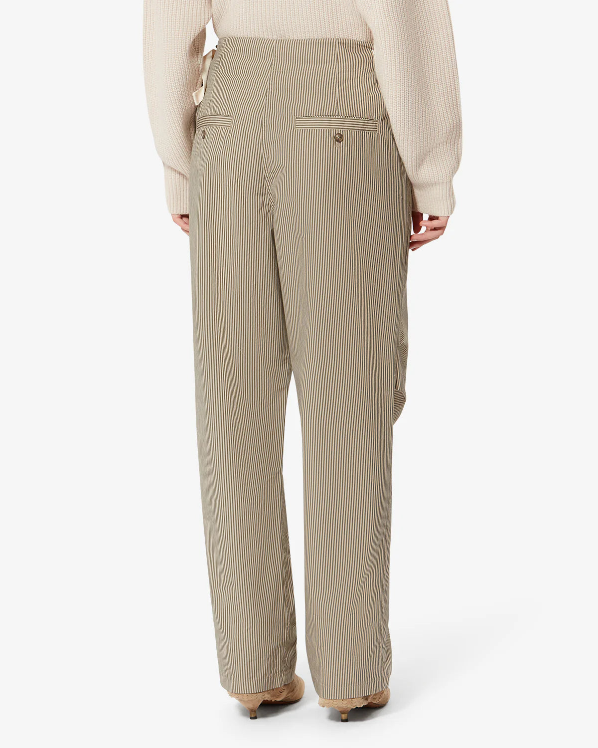 Marant Etoile Ceryne Trousers in Beige, Khaki