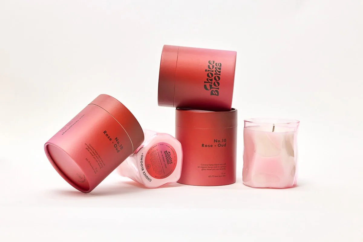 Choice Blooms No.10 Rose + Oud Candle