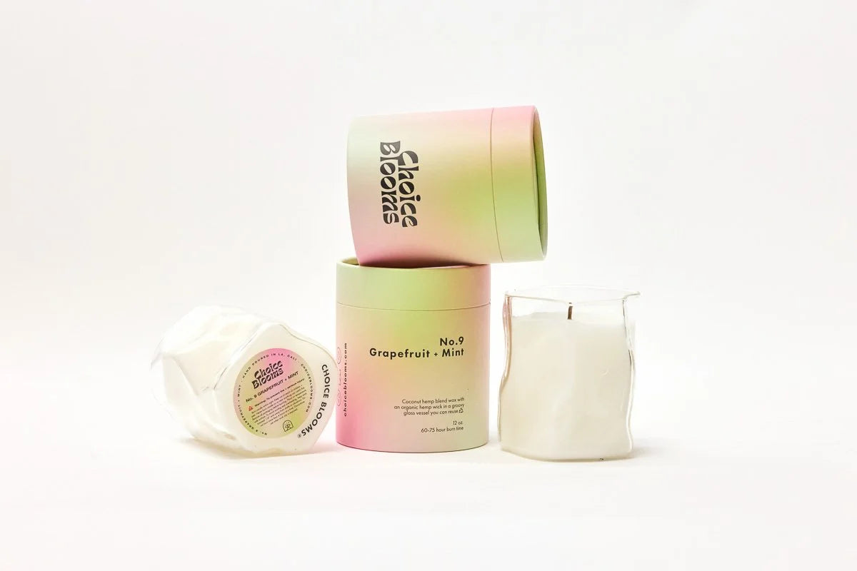 Choice Blooms No. 9 Grapefruit + Mint Candle